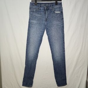 American Eagle Ladies Ne(x)t Level Airflex Slim Denim Blue Jeans Size 32 X 36